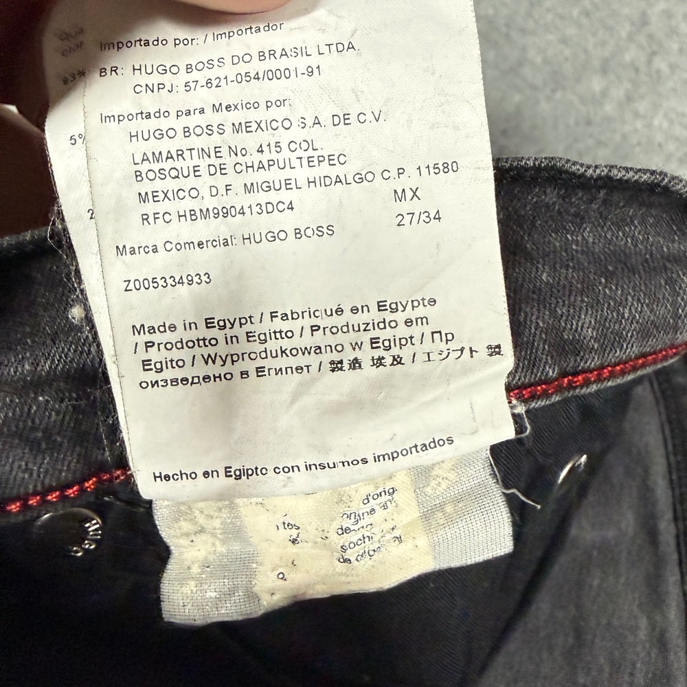Hugo Boss Red Label Gemini Womens Skinny Jeans 27x34 Charcoal Gray Low Rise - Picture 11 of 11